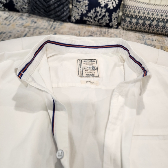 Alexander Julian Colours Men's Cotton Shirt Short Sleeve White Size L - Picture 6 of 14